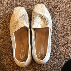 Lace Toms worn twice.